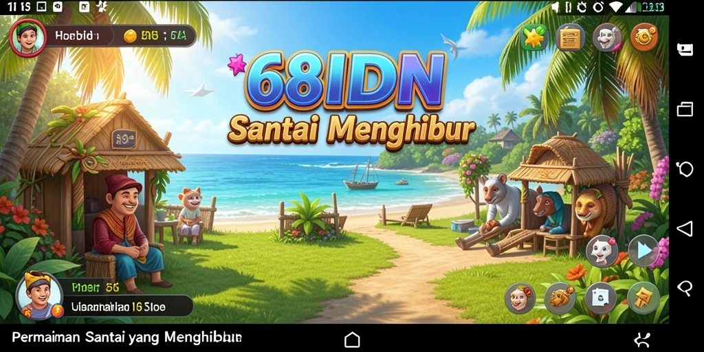 Gambaran permainan 68IDN yang seru dan penuh warna.