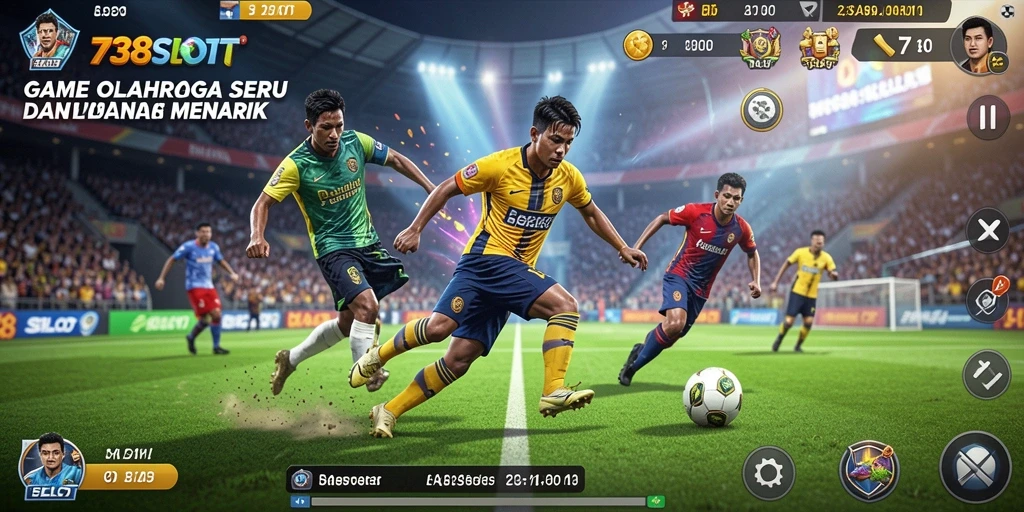 Tampilan permainan yang mendebarkan di 738SLOT.