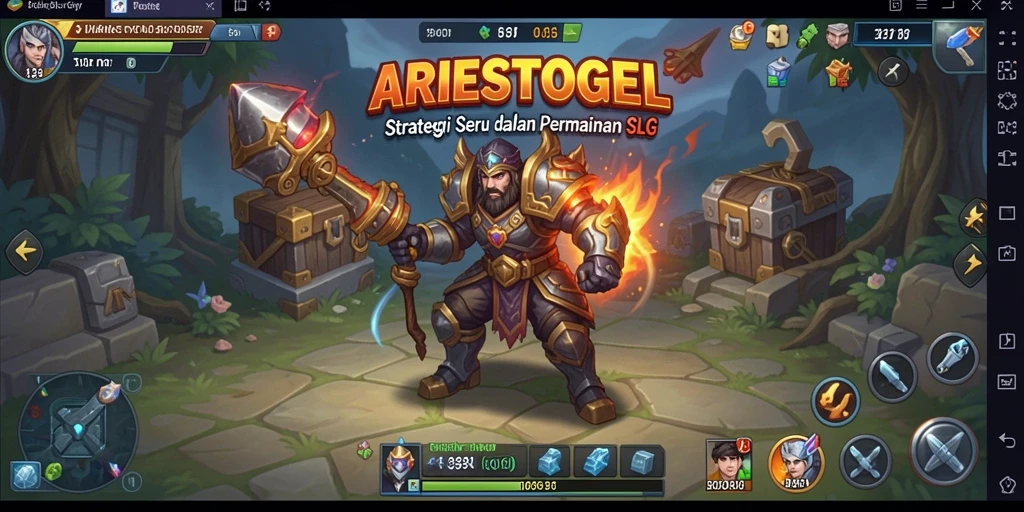 Tampilan menarik dalam gameplay ARIESTOGEL yang seru.