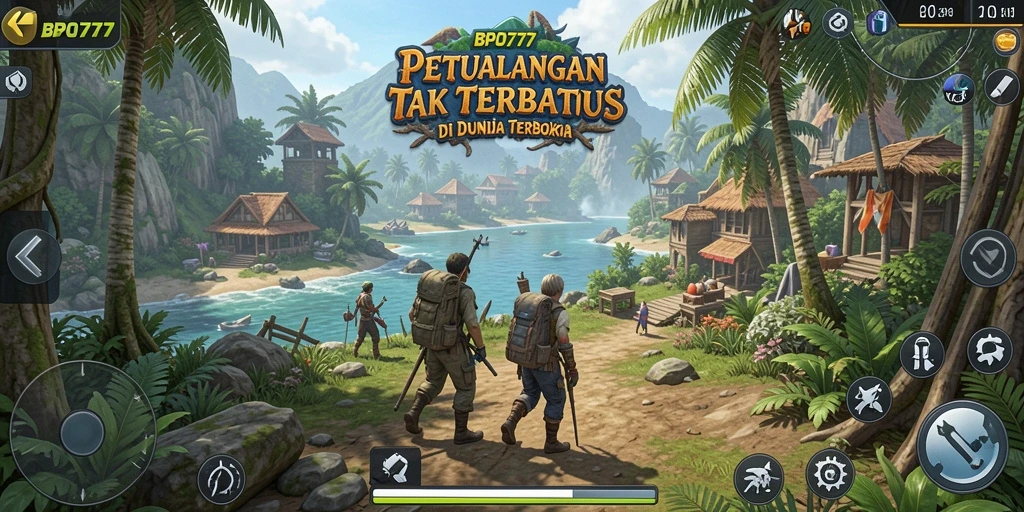 Tampilan gameplay epik <strong>BPO777</strong> di dunia terbuka.