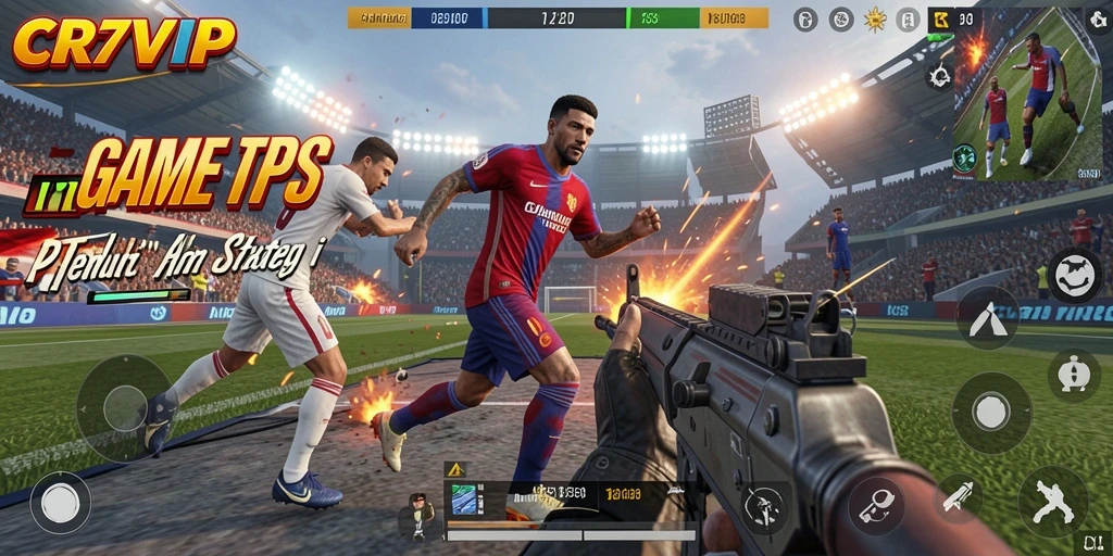 Tampilan gameplay CR7VIP yang mendebarkan dan penuh aksi.
