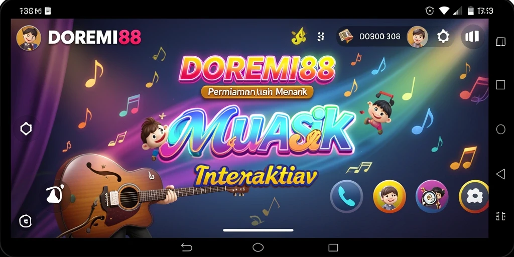 Tampilan gameplay yang menarik dari DOREMI88 dengan berbagai pilihan lagu.