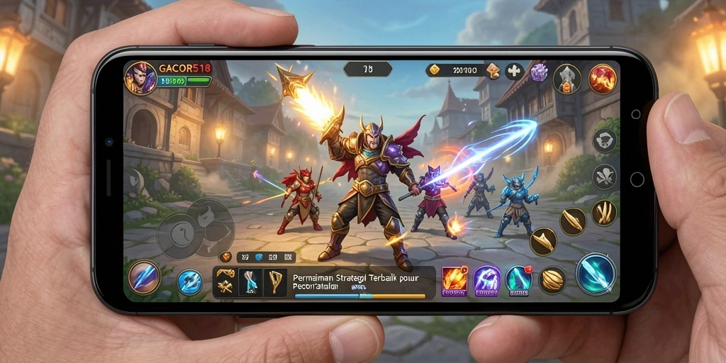 Tangkapan layar utama GACOR518 menampilkan momen epik dalam gameplay strategi.