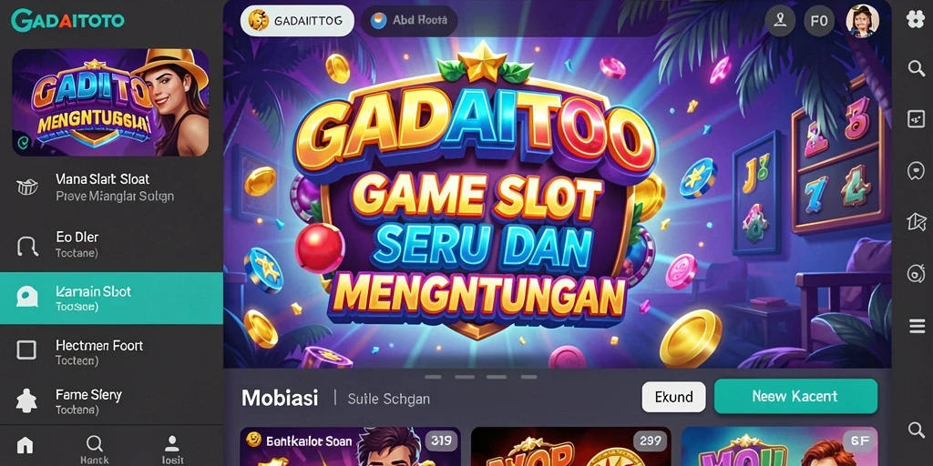 Screenshot GADAITOTO menampilkan permainan slot yang menarik.