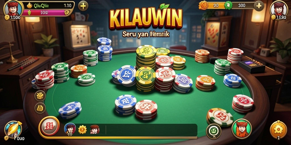 Tampilan gameplay QiuQiu di KILAUWIN yang seru dan menegangkan.