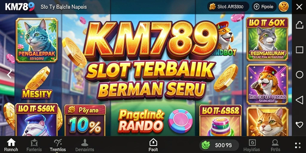 Tampilan gameplay menarik dari KM789 dengan grafik slot yang menawan.