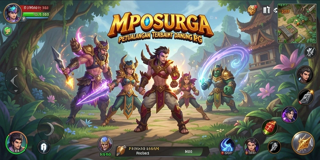 Tampilan gameplay MPOSURGA yang menakjubkan dan mendebarkan.
