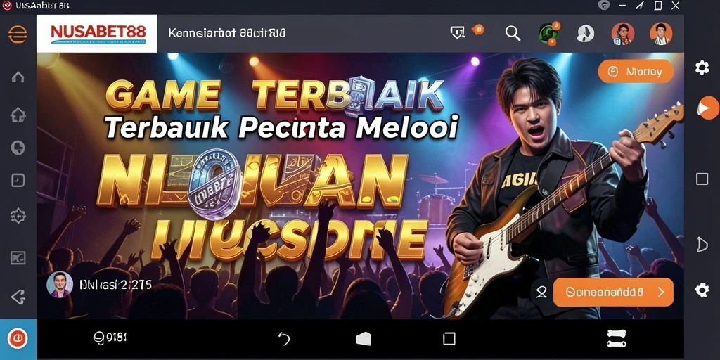 Screenshot utama NUSABET88 menampilkan gameplay yang seru dan interaktif.