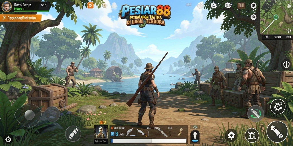 Tampilan menarik dari gameplay PESIAR88 yang menunjukkan dunia terbuka yang luas.