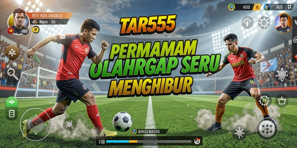Screenshot TAR555 menampilkan aksi seru dalam pertandingan olahraga.