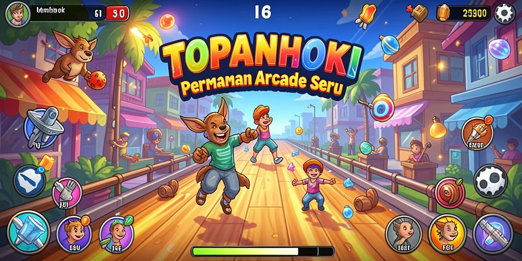 Tangkapan layar gameplay menarik dari TOPANHOKI di aksi.