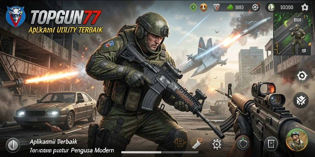 Tampilan aplikasi Utility TOPGUN77 yang bersih dan intuitif.